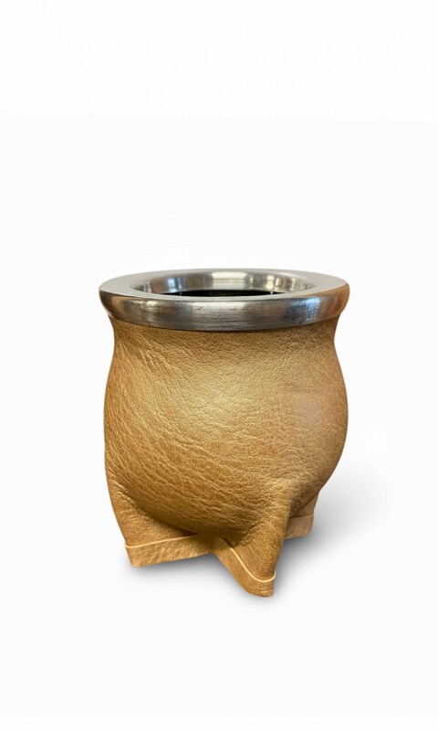 MATE DE CERÁMICA CHICO DELTA URBANO ORO OPACO