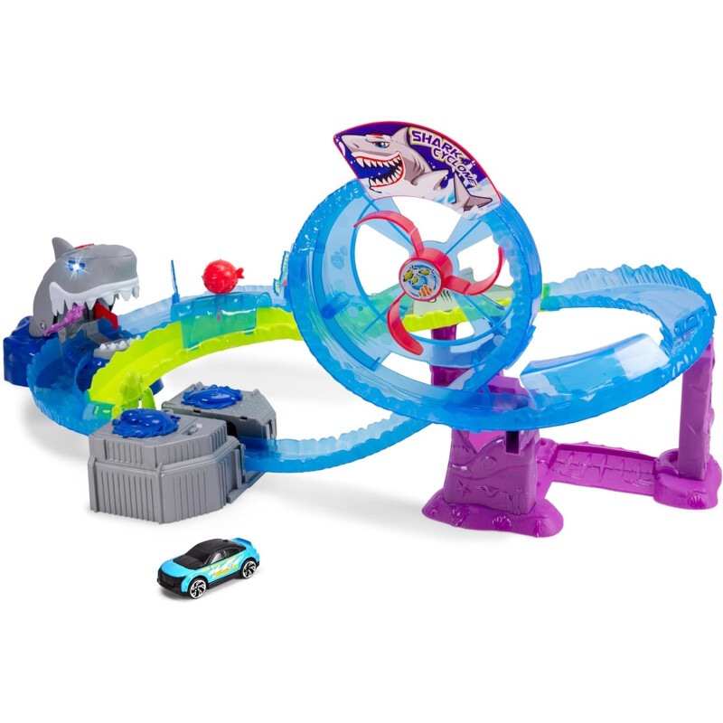 Dickie Toys - Pista de carreras de coches White Shark Dickie Toys - Pista de carreras de coches White Shark