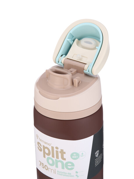 BOTELLA SPLIT ONE POP UP 750ML. Marrón