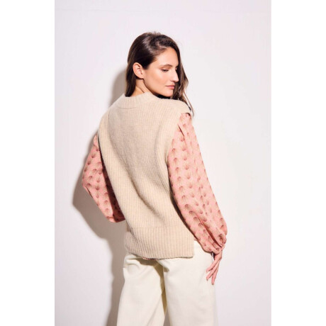 Chaleco Beige Melange