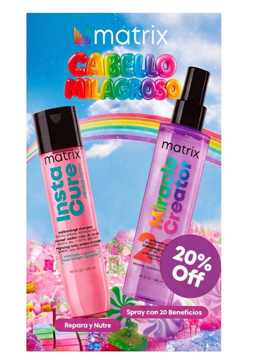 Matrix InstaCure Build A Bond Pack Shampoo 300 ml + Miracle Creator 190 ml 