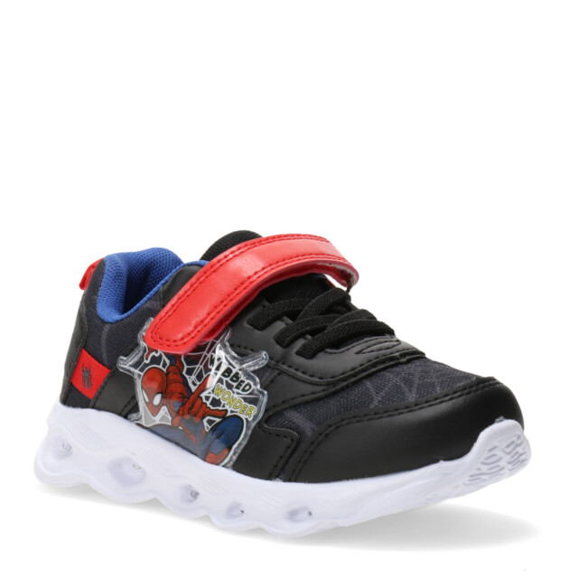 Championes de Niños Marvel Spiderman Cool c/Luces Negro - Rojo