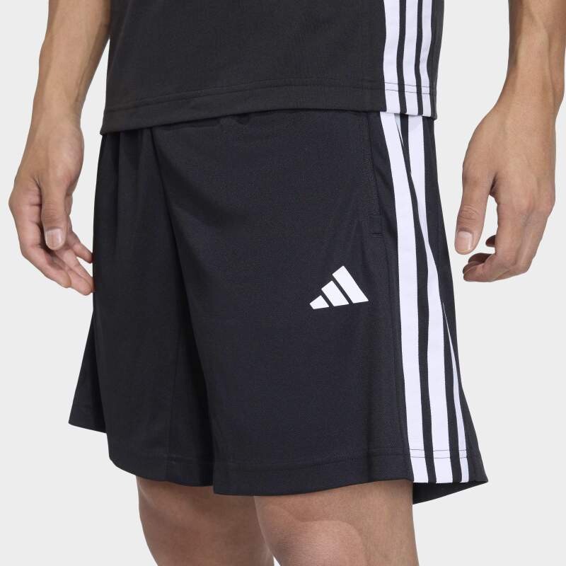 Short Adidas Workout Essentials Base 3 Rayas Negro