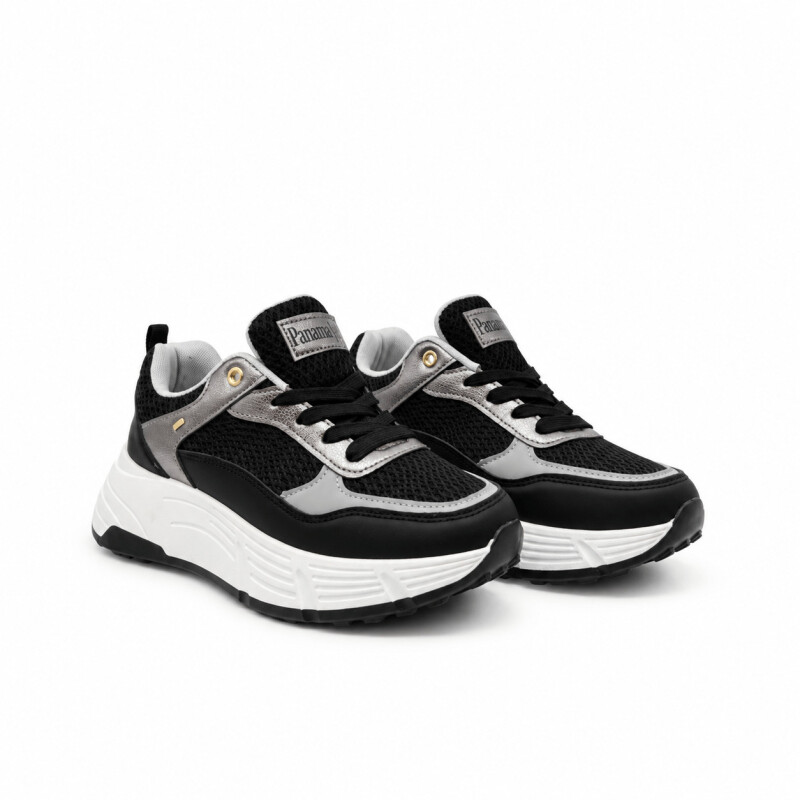 Calzado deportivo Dama Panama Jack BLACK/PEWTER