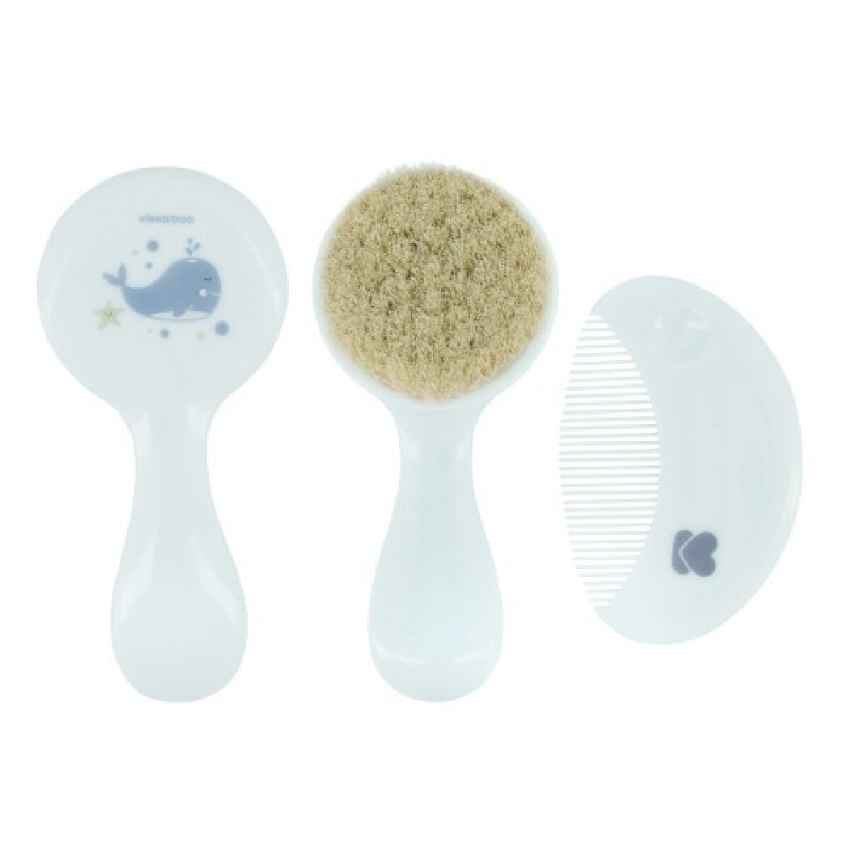 Set cepillo y peine KIKKABOO - celeste 