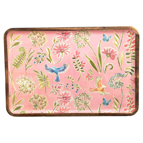 Bandeja de Madera de 35 x 23,5 cm Pajaros