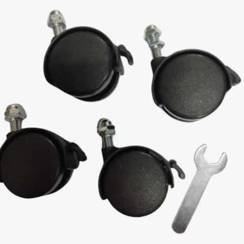 Ruedas De Plástico Con Freno Ajuste Con Tornillo X 4 Unid. Ruedas De Plástico Con Freno Ajuste Con Tornillo X 4 Unid.