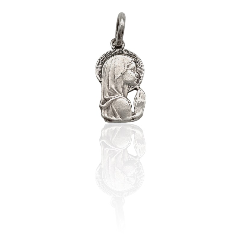 Dije Virgen Niña-Plata 925-Sin Piedra-CP3019 sinpiedra