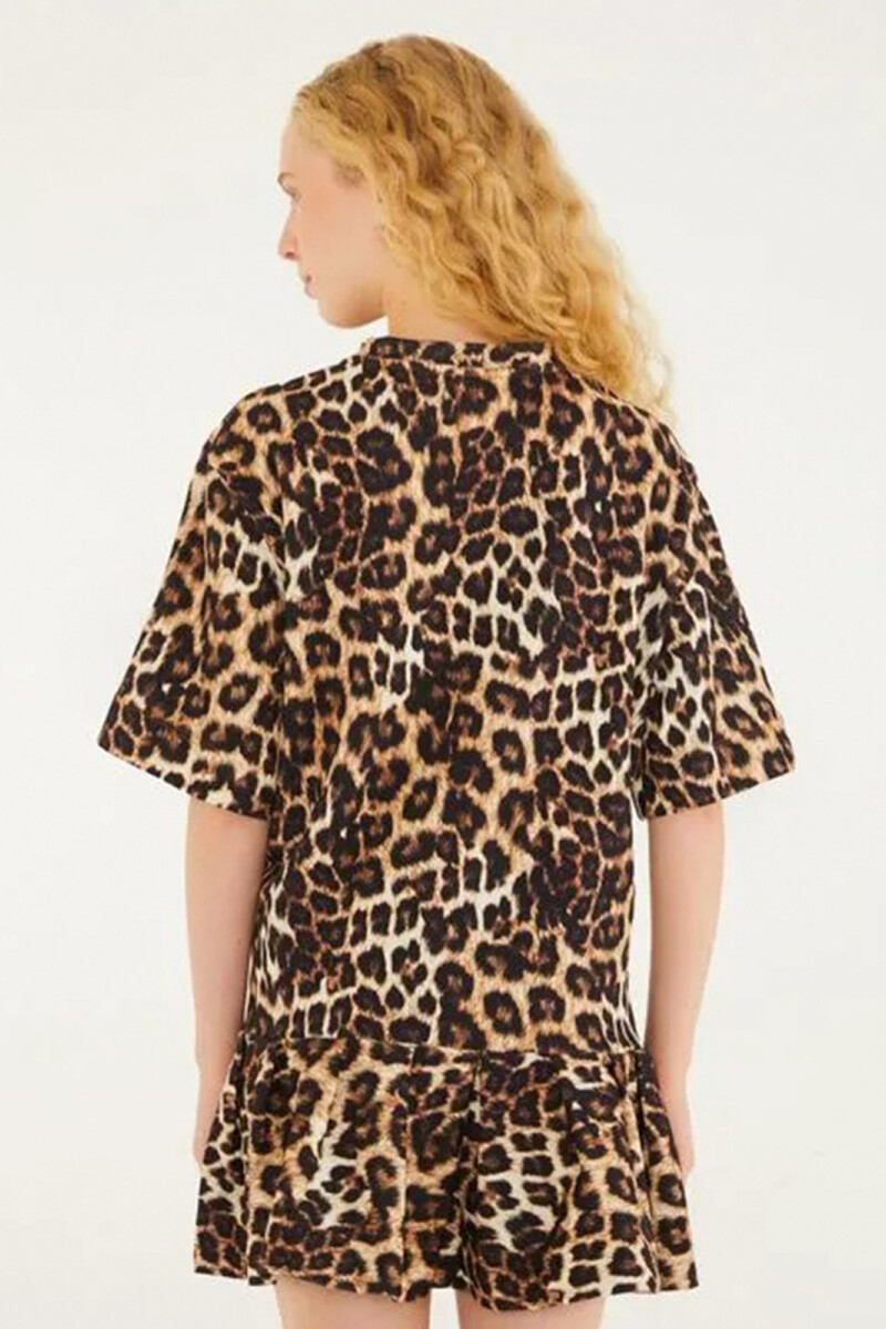 VESTIDO CORTO Animal Print