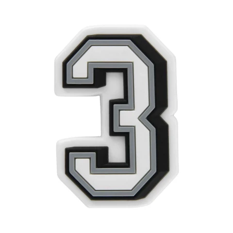 Jibbitz Number 3 Multicolor