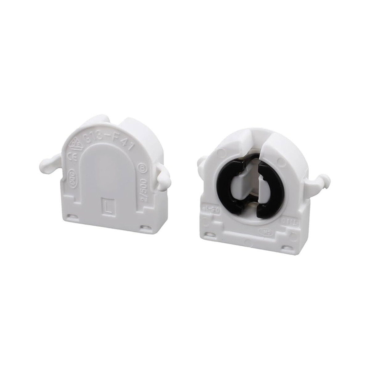Par de zocalo porta tubo T8 - G13 - ST9895 