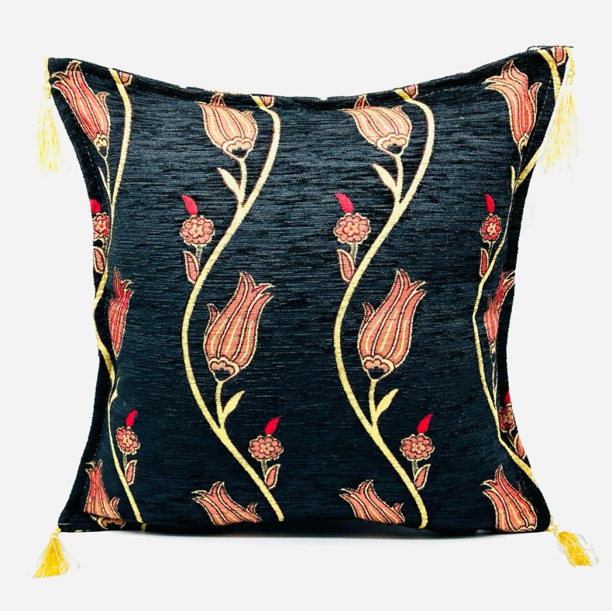 Funda almohadón Tulipa negro 