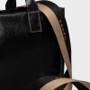 Cartera de Mano Capri En Cuero Liso Negro