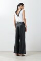 Pantalón eco cuero negro