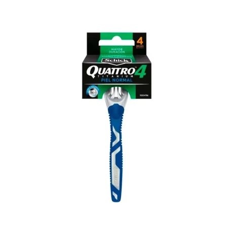AFEITADORA SCHICK QUATTRO TITANIUM PIEL NORMAL MEN AFEITADORA SCHICK QUATTRO TITANIUM PIEL NORMAL MEN