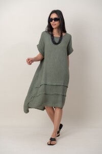 VESTIDO ENKI Verde Seco