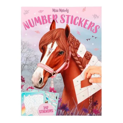Libro de stickers Number Miss Melody Top Model Libro de stickers Number Miss Melody Top Model