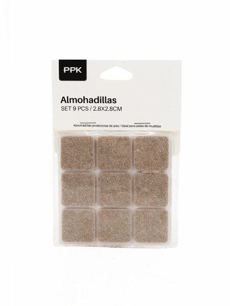 ALMOHADILLA CUADRADA SET X 9 BEIGE