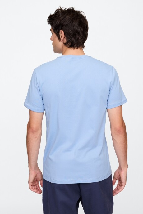 Remera Nyc Logo Gap Hombre Blue Suede