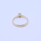 Anillo oro 18k amarillo con brillante engarce 4 puntas. Anillo oro 18k amarillo con brillante engarce 4 puntas.