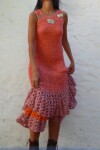 Gala Crochet Dress Salmón