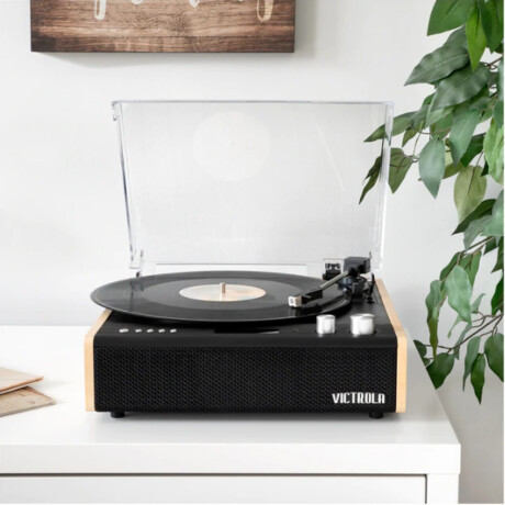 Tocadiscos Victrola Bluetooth Dual Parlantes Estéreo 001