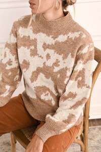 Poleron Intarsia Beige Melange