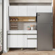 Juego de 3 Modulos De Cocina 120 cm Color Blanco BLANCO