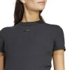 Remera Adidas Ribbed Fitted (Pre mamá) Negro