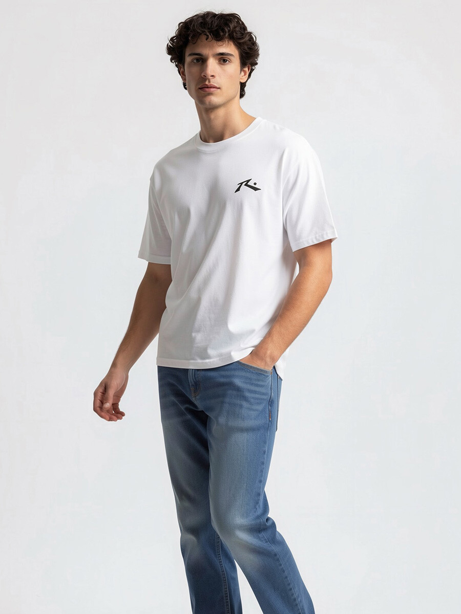 T-SHIRT GALIS RUSTY - Blanco 