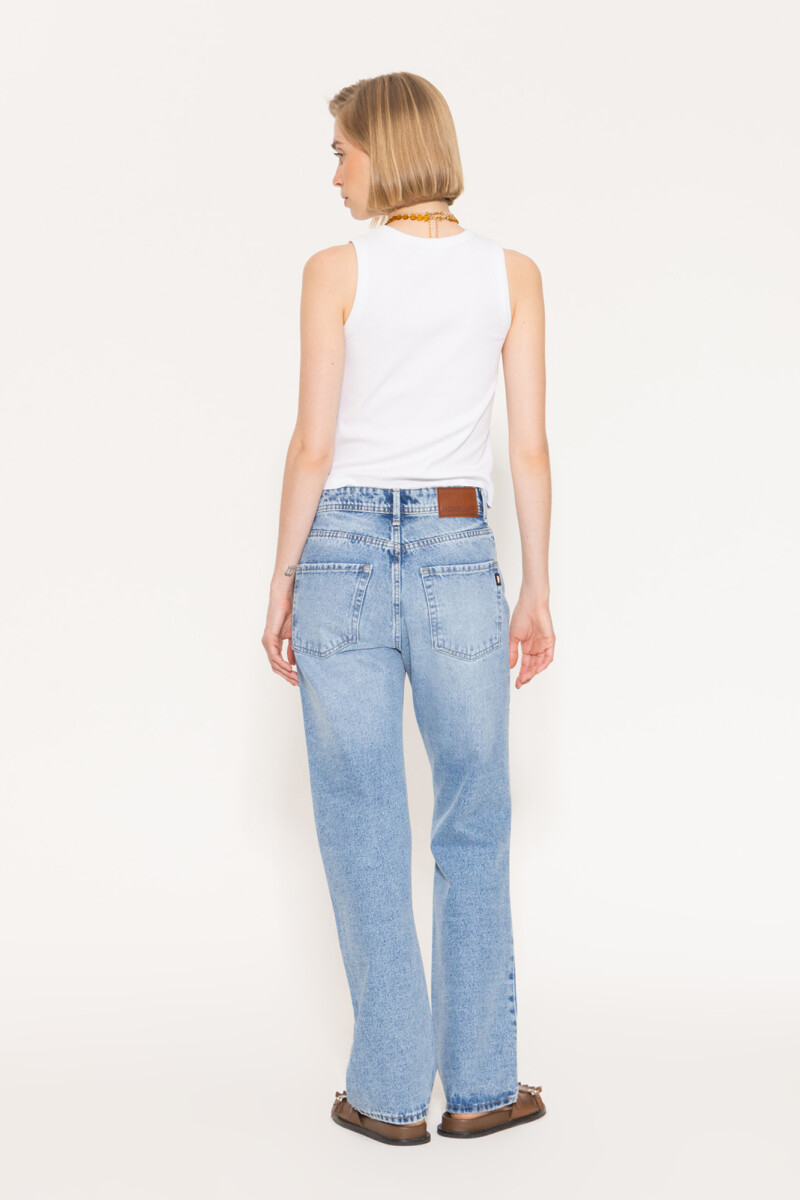 JEANS STRAIGHT CLASSIC BROKEN Celeste