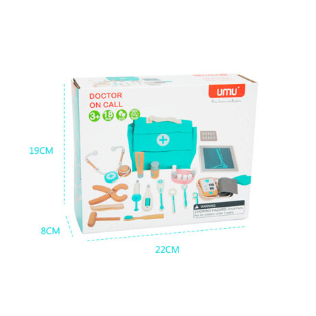 Juego Set Doctor Y Dentista Niños De Madera Maletín Juego Set Doctor Y Dentista Niños De Madera Maletín