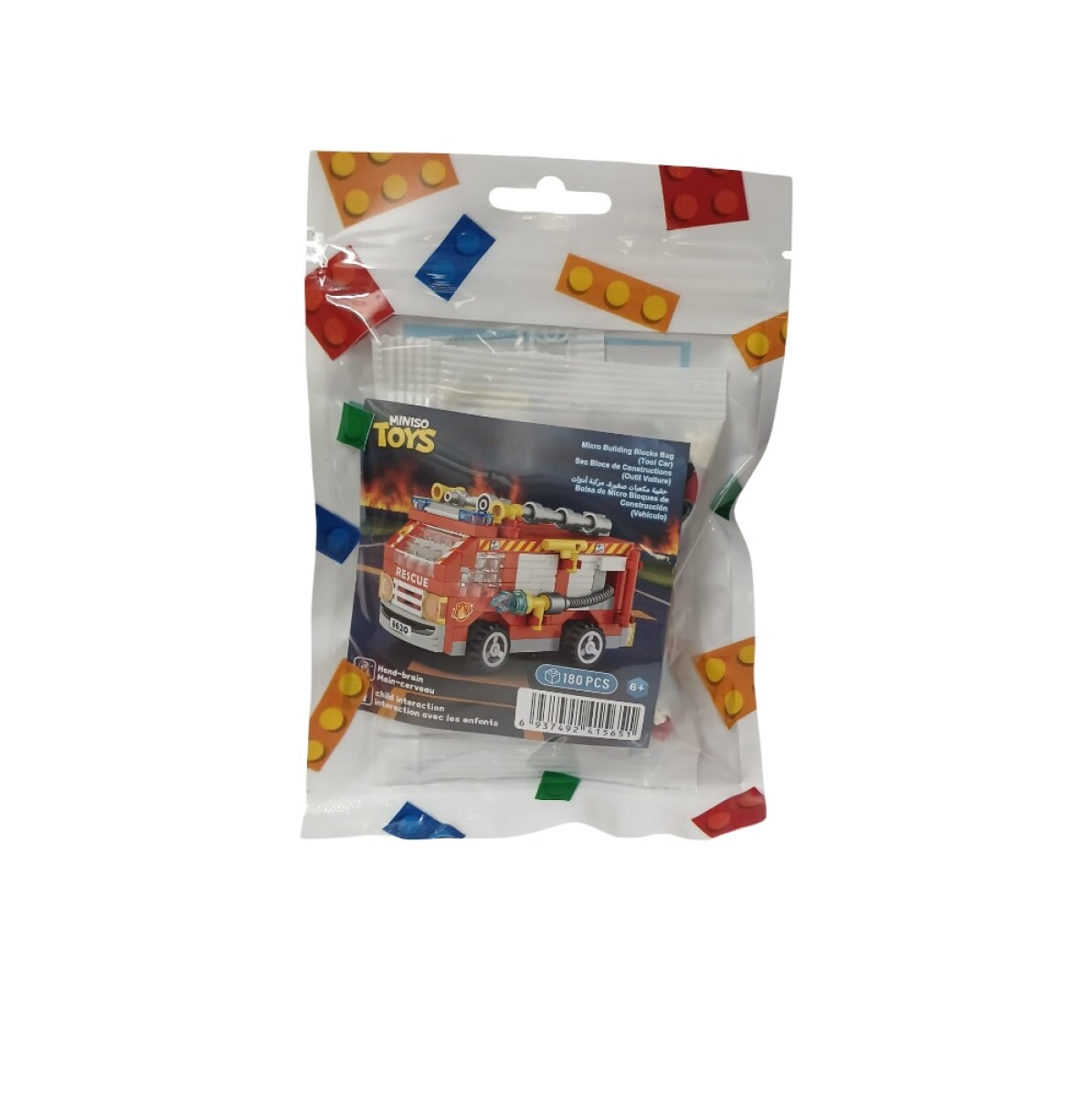 Bloques para armar vehículo - rojo 