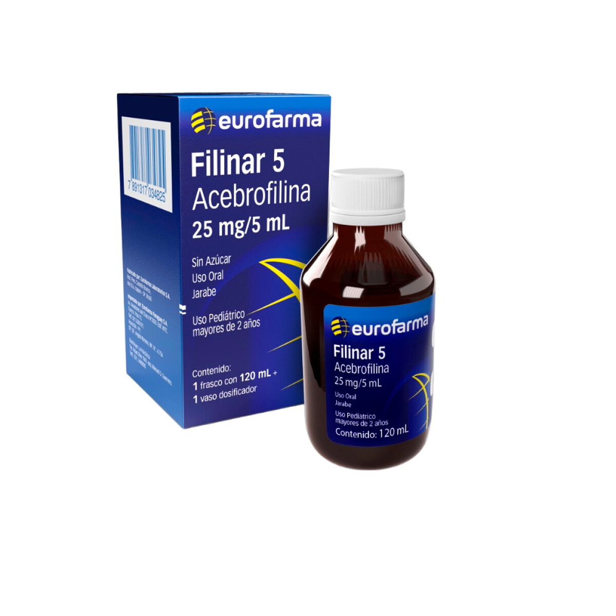 FILINAR 5 ACEBROF 25MG/5ML FR. X 120 ML. 