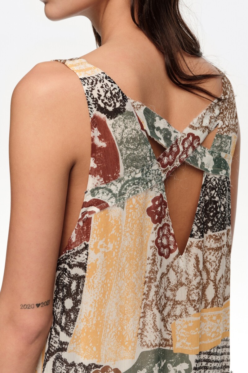 VESTIDO ENCAJE Marfil