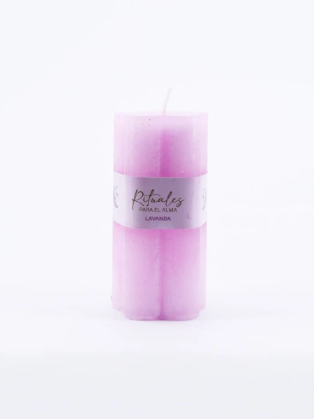 VELA FLOR FRUTILLA BLANCO