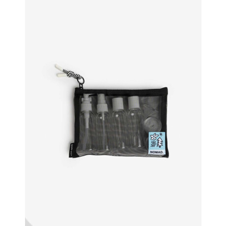 Set Pouch De Viaje. Contiene Pouch Con Cierre Y 6 Recipientes Recargables Combinacion Bicolor