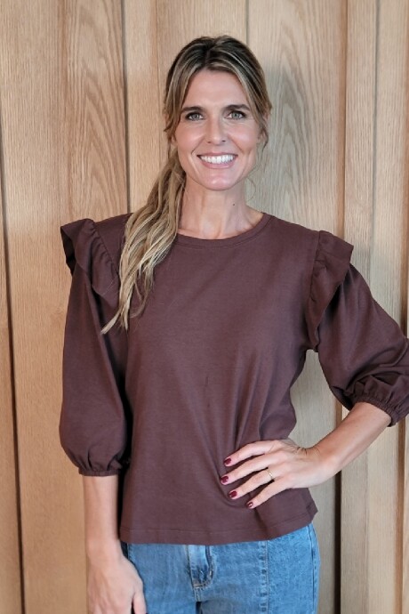 Remera Paloma Chocolate