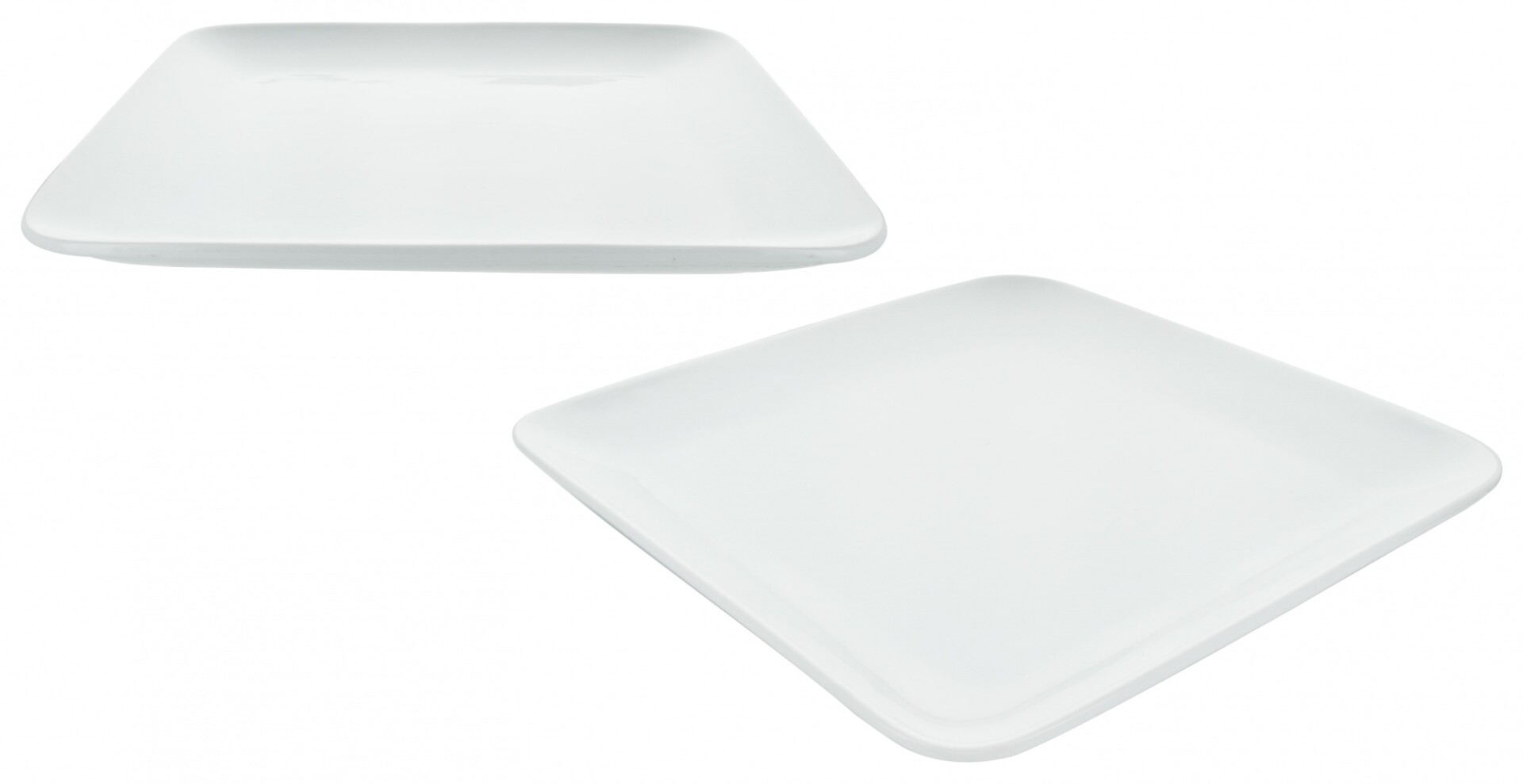 Plato cuadrado de ceramica 
