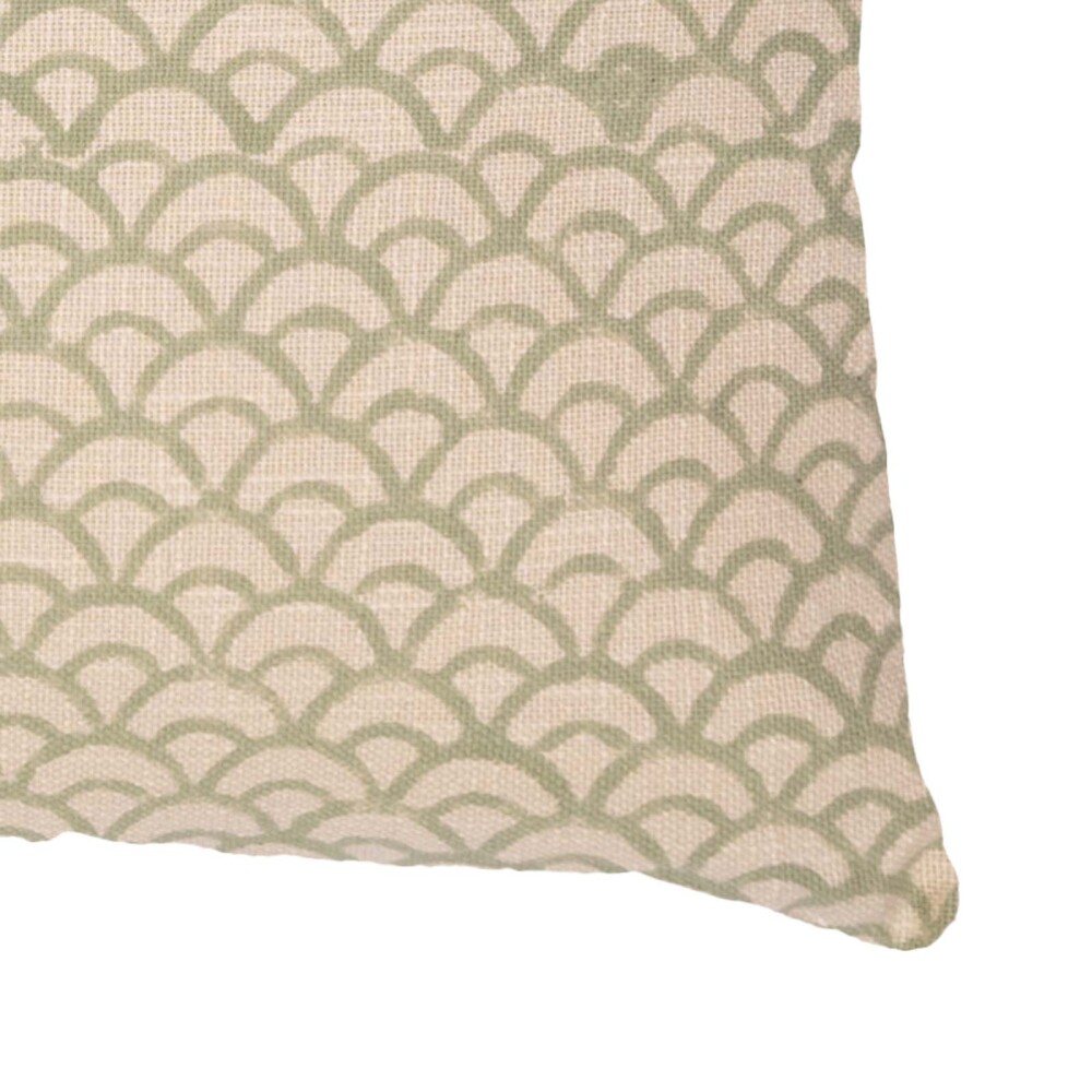 ALMOHADÓN EZCARAY 45*45 ALGODON BEIGE/VERDE