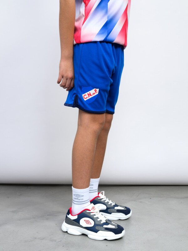 Short CNdeF Striker Licencias Junior Azul Royal, Azul Marino, Blanco
