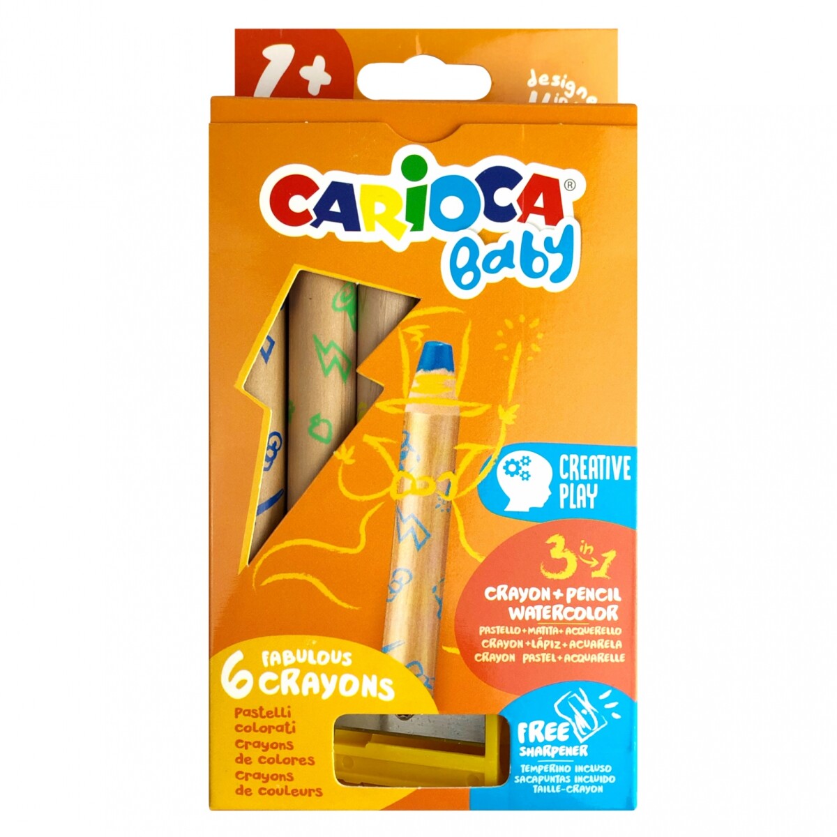 Lápices Carioca Baby 3 en 1 