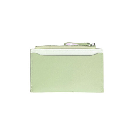 Monedero tarjetero bicolor Verde