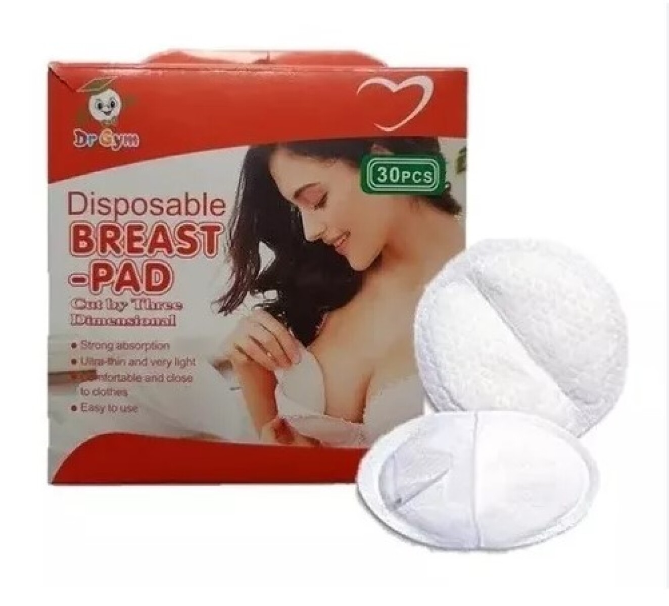 Protectores mamarios con adhesivo Dr Gym x30 unidades 
