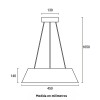 COLGANTE LED ARENA 18W 3000K BLANCO COLGANTE LED ARENA 18W 3000K BLANCO