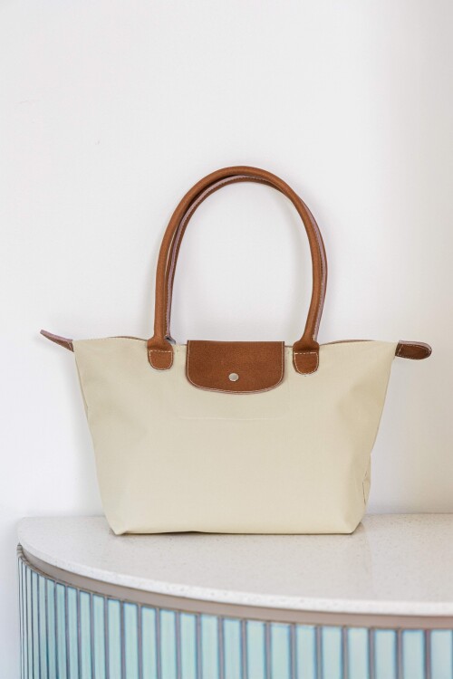Bolso plegable Beige