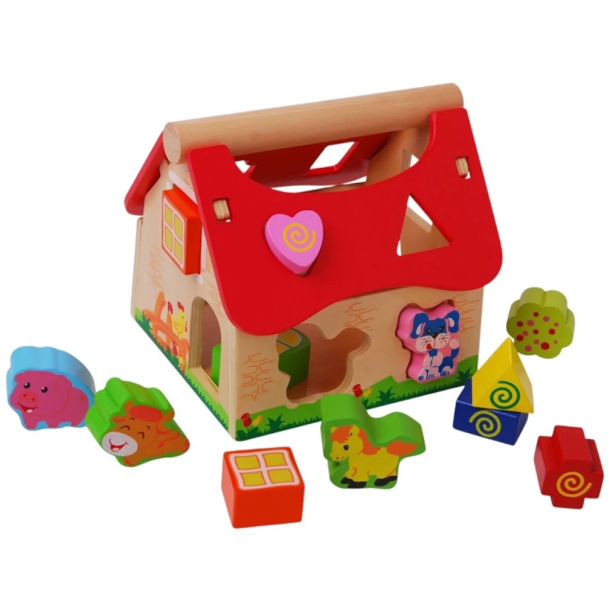 Juego Didactico de Madera con Animales de la Granja 