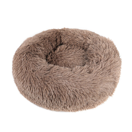 Cama tipo dona para Perro/Gato 60 cm marrón
