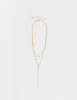 Collares Largos Perlas Collar Largo Con Perlas - Dorado