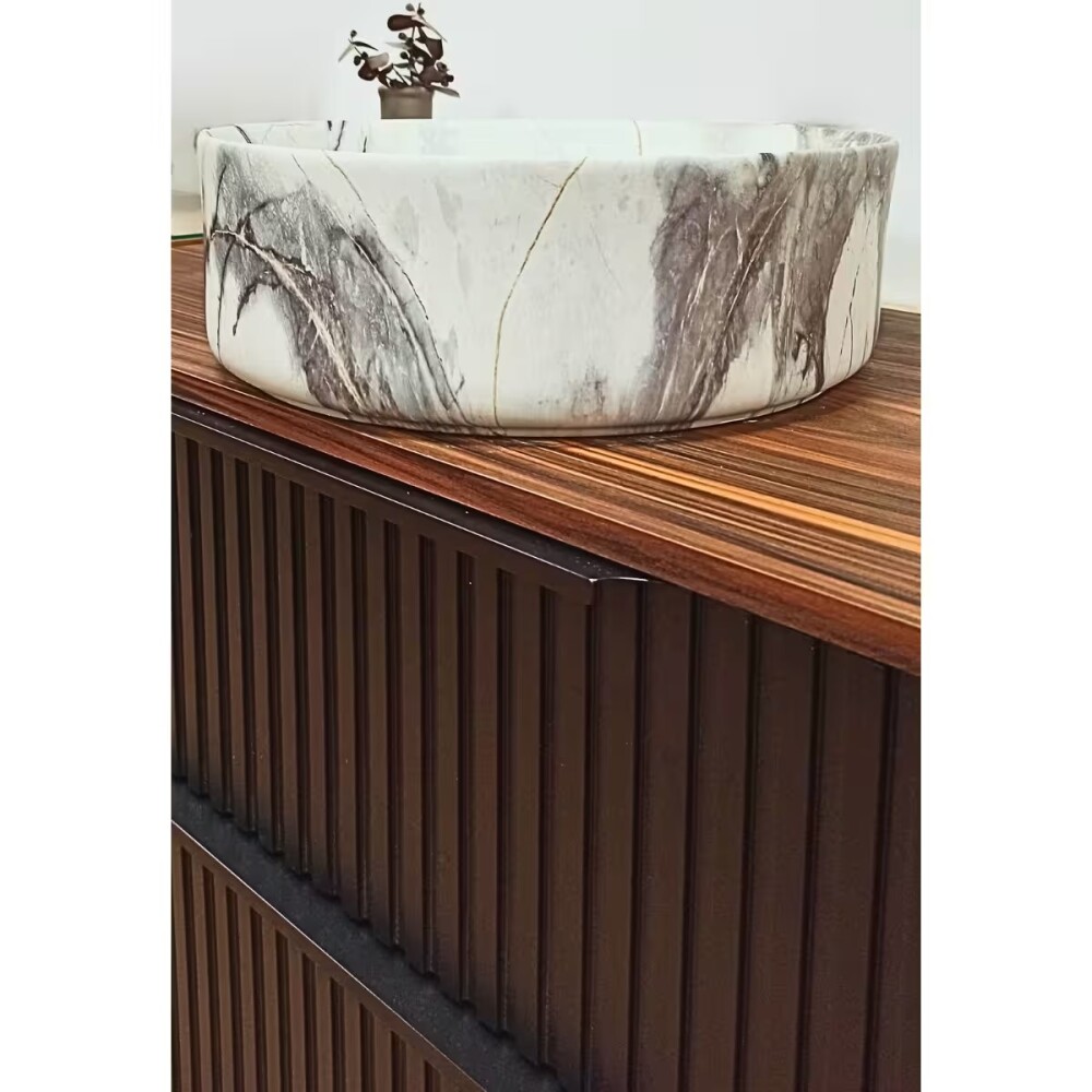 Bacha de apoyo redonda 36 cm calacata Dmc Bacha De Apoyo Redonda 36 Cm Calacata Dmc